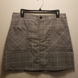 Plaid A-Line Skirt